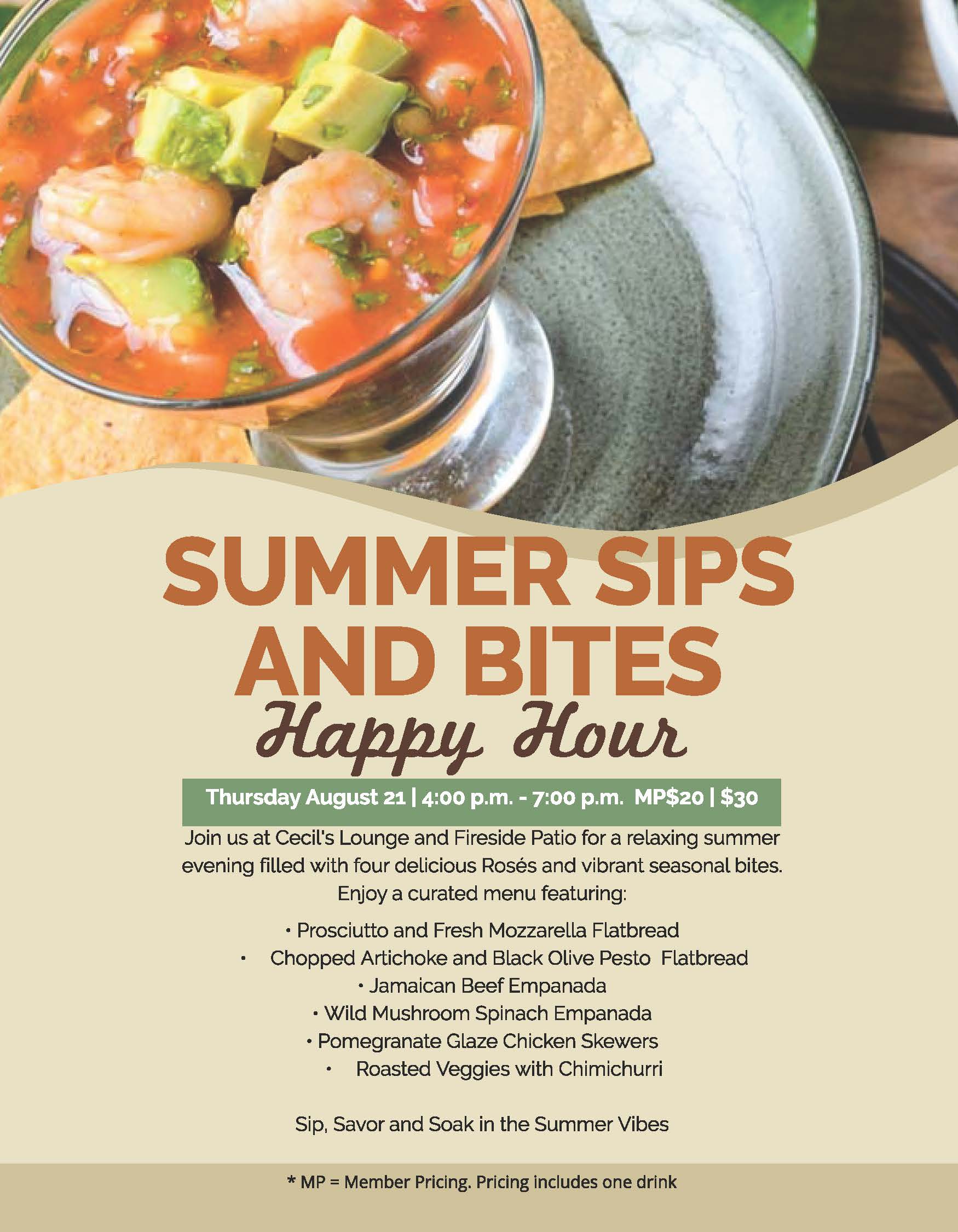 2025 Summer Sips and Bites